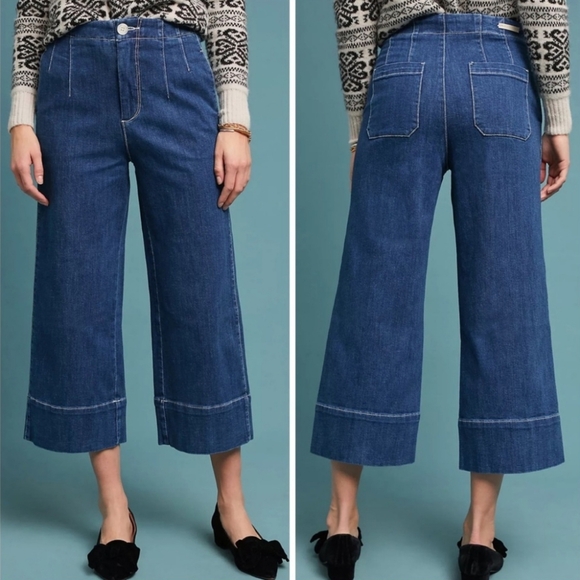 Pilcro and the Letterpress High Rise Wide Leg Cropped Jeans - Picture 12 of 12